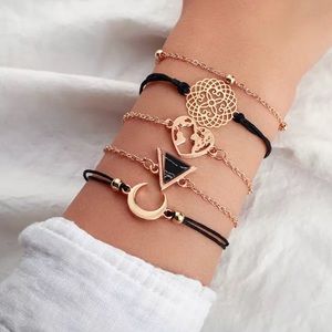 🖤 BOHO Geometric World 5 Pc Bracelet Set 🖤